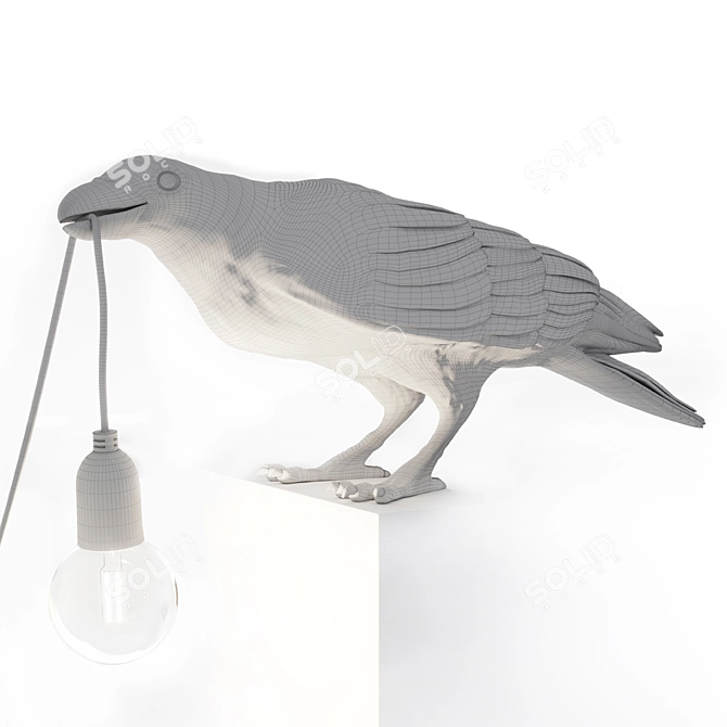 Modern Bird Lamp by Seletti 3D model image 3