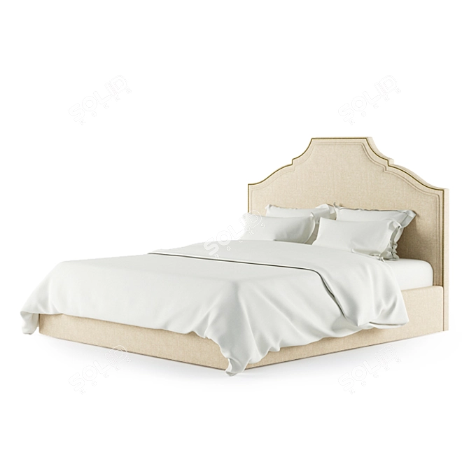 Elegant Marko Kraus King Size Bed 3D model image 1