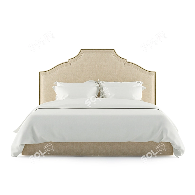 Elegant Marko Kraus King Size Bed 3D model image 2