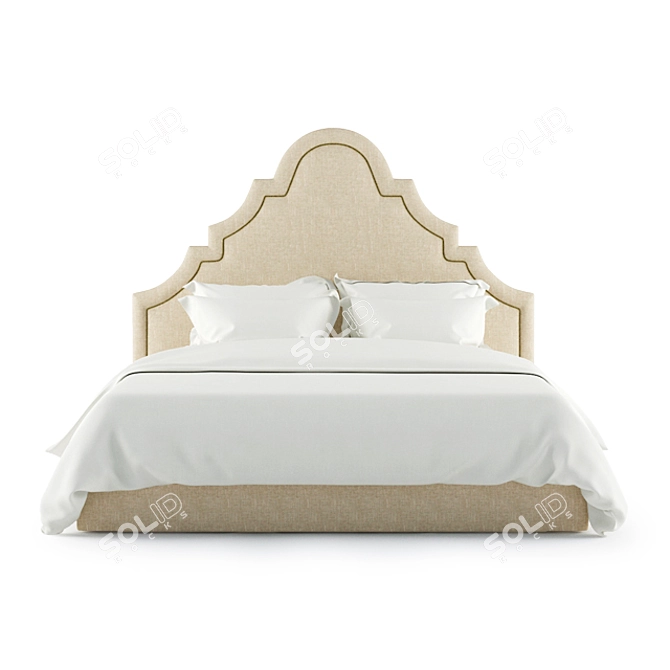 Marko Kraus Sara Bed 180: Sleek and Spacious Queen-sized Bed 3D model image 2