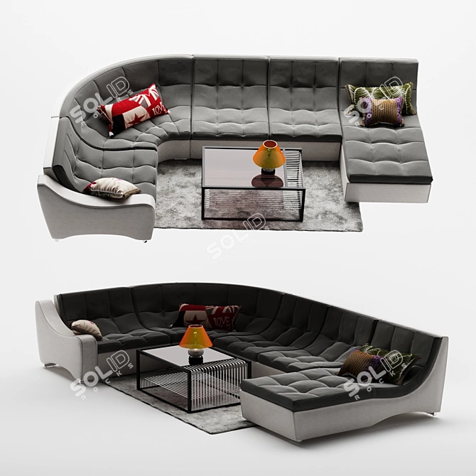 Modular Couch Montreal 3D model image 1