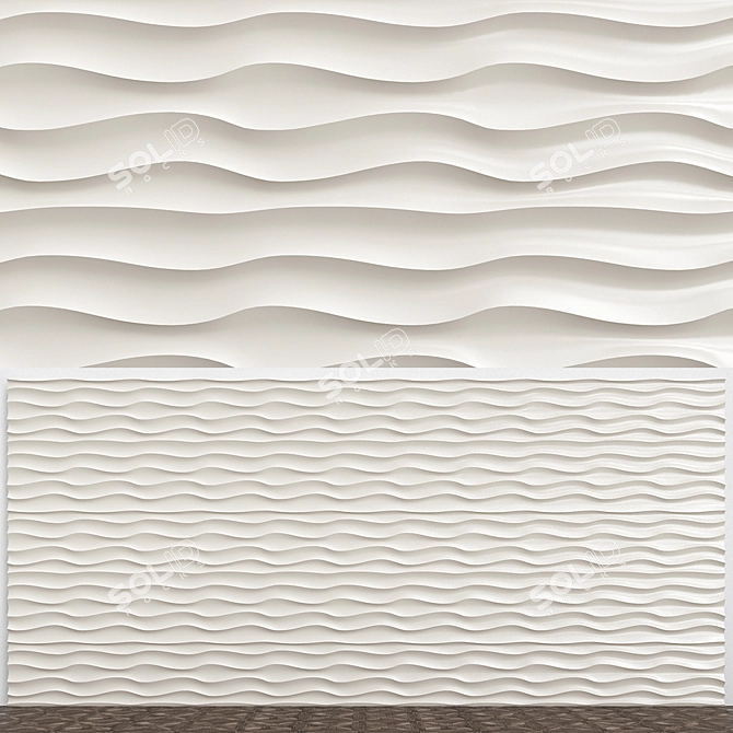 Elegant Relief: Alivio Briz 3D Panels 3D model image 1