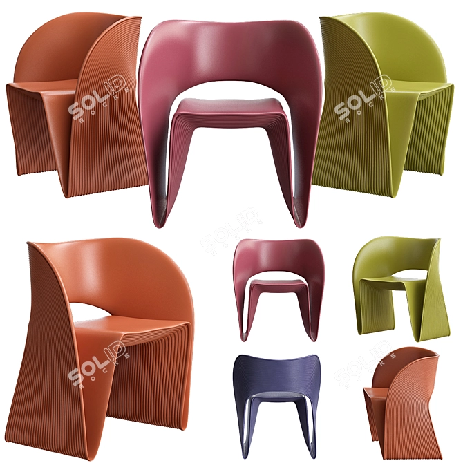 Arad's Raviolo: Stylish Guest Chair 3D model image 1