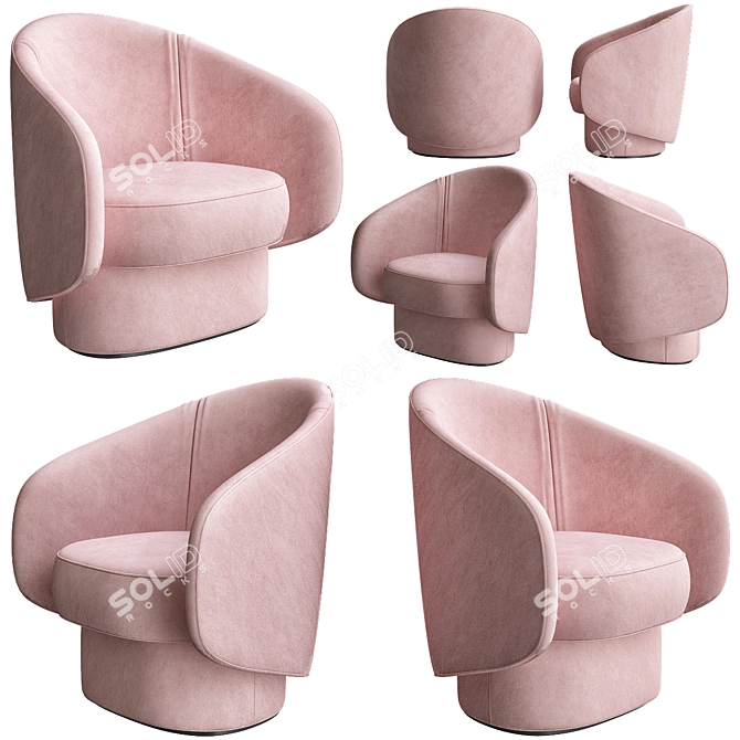 ROCOZY Fabric Armchair | Uwe Fischer Design 3D model image 1