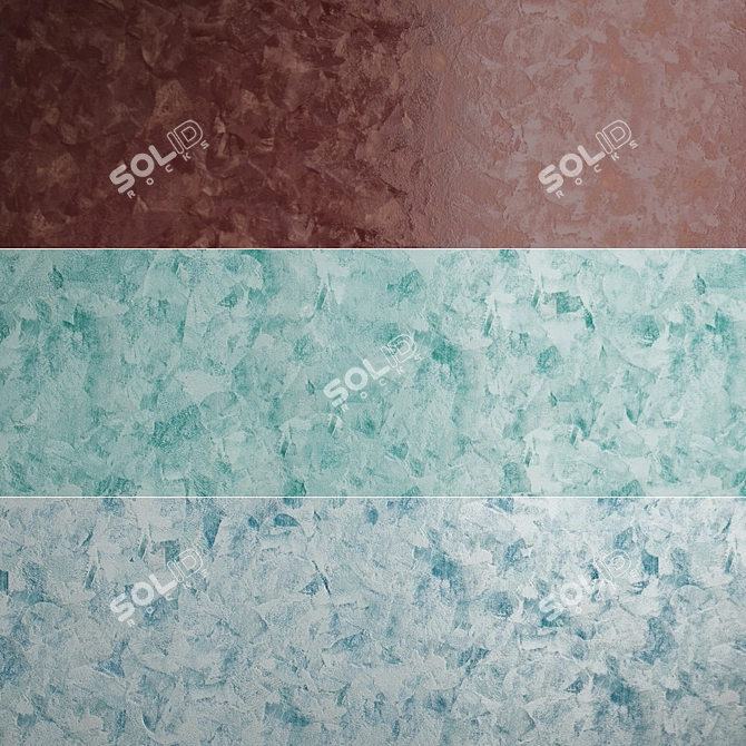 Elegant Embossed Plaster 2.5m² 3D model image 1