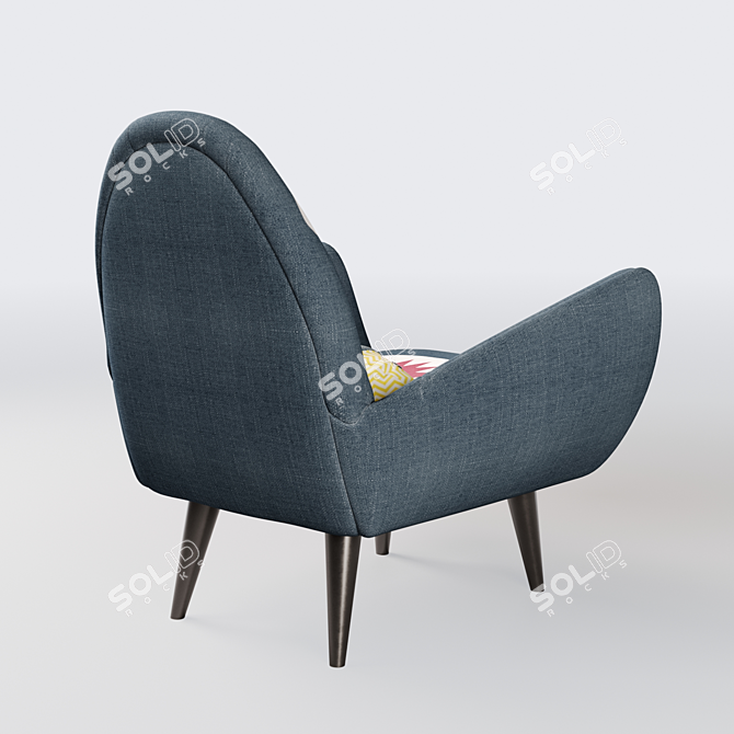 Rodnik Armchair: Shark Fin Design 3D model image 2