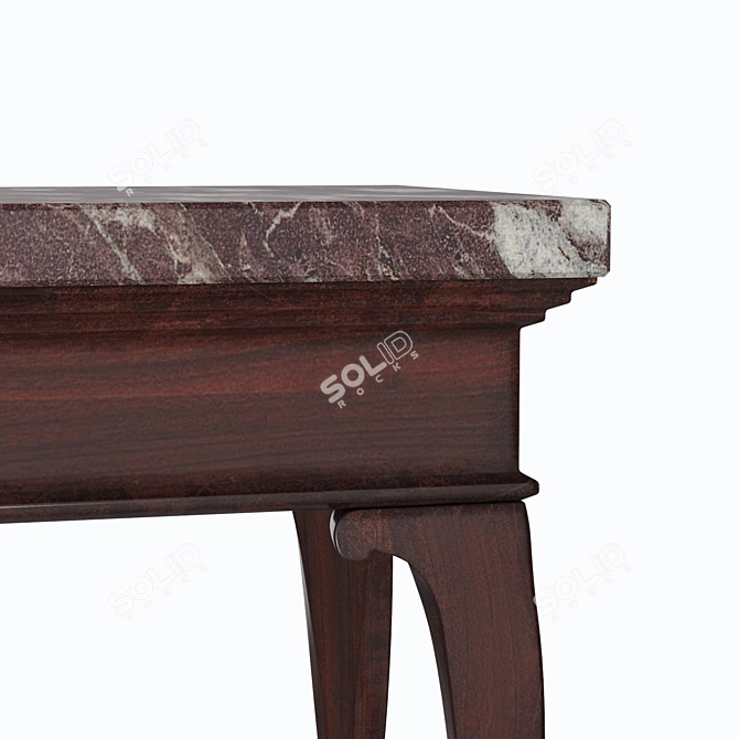 Elegant George II Marble Console 3D model image 3