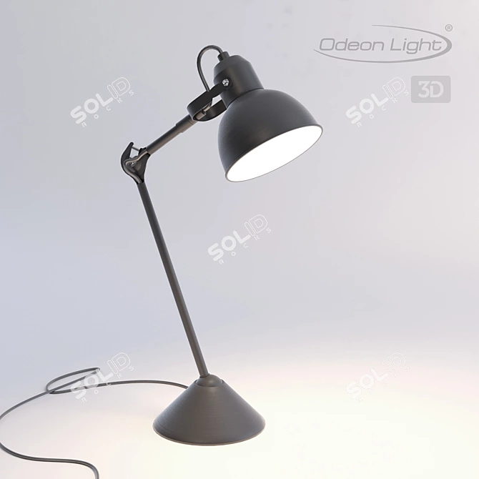 Arta Table Lamp: Modern Black Design 3D model image 1