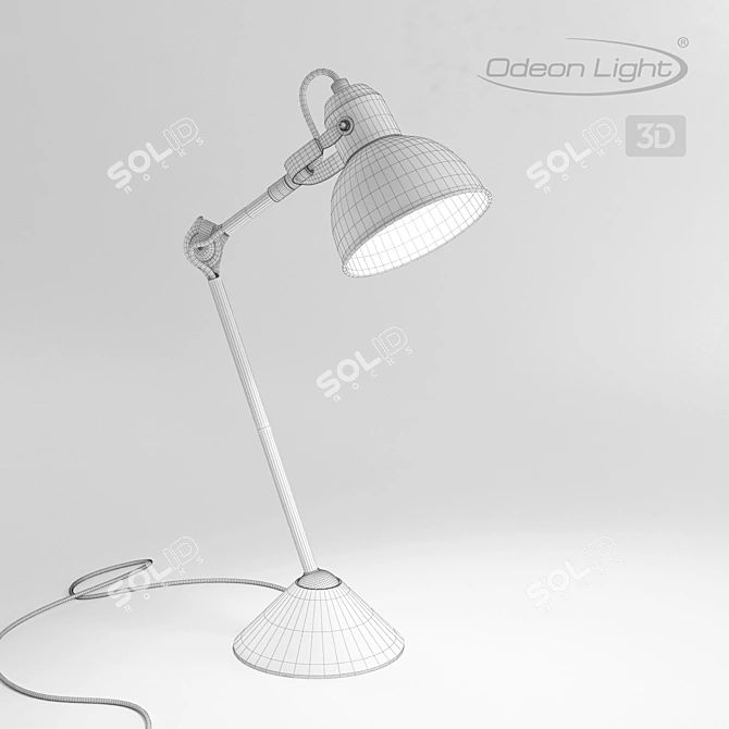 Arta Table Lamp: Modern Black Design 3D model image 2