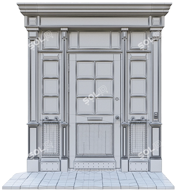 Classic Door L-1000 H-2000 Max 3D model image 3