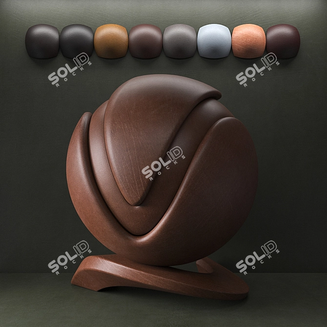 Premium Leather Textures Pack 3D model image 2