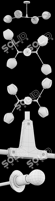  Freya Desi Ceiling Light  3D model image 3