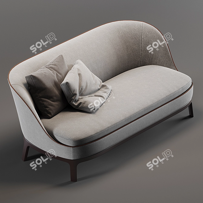 Dragonfly Sofa: Sleek and Stylish Seating 3D model image 2