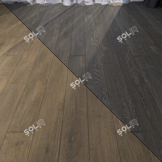 7-Piece Parquet Floor Set 3D model image 1