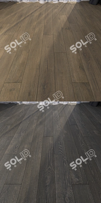 7-Piece Parquet Floor Set 3D model image 2