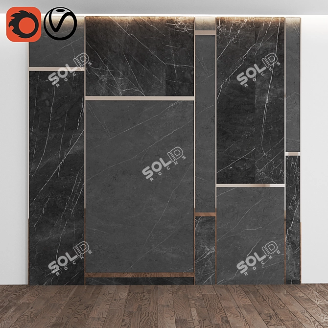 Marble Panel Wall Solution 3D model image 1