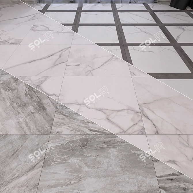 Luxury Marble Floor Collection 3D model image 1