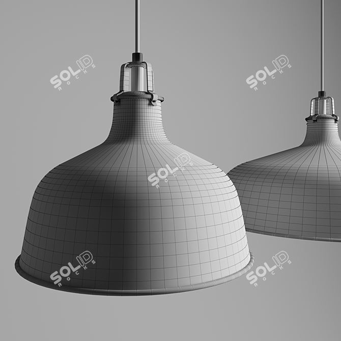 RANARP Pendant Light - White Shade 3D model image 3