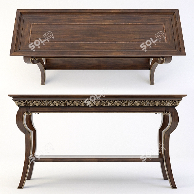 Elegant Villa Medici Console 3D model image 2