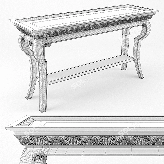 Elegant Villa Medici Console 3D model image 3
