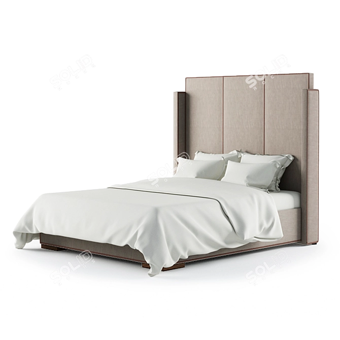 Sloan Bed 160 - Elegant and Spacious 3D model image 1