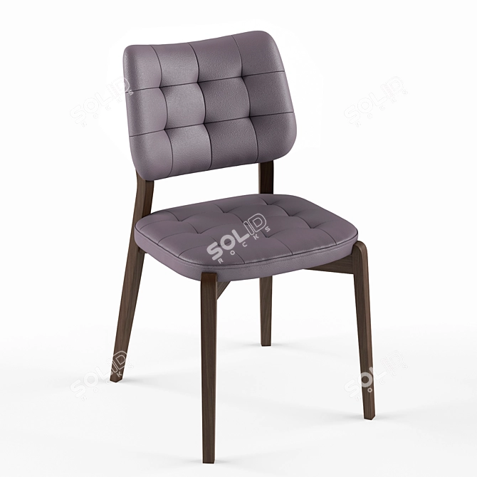 Luxurious Octavio Chair: 490x860x520 3D model image 2