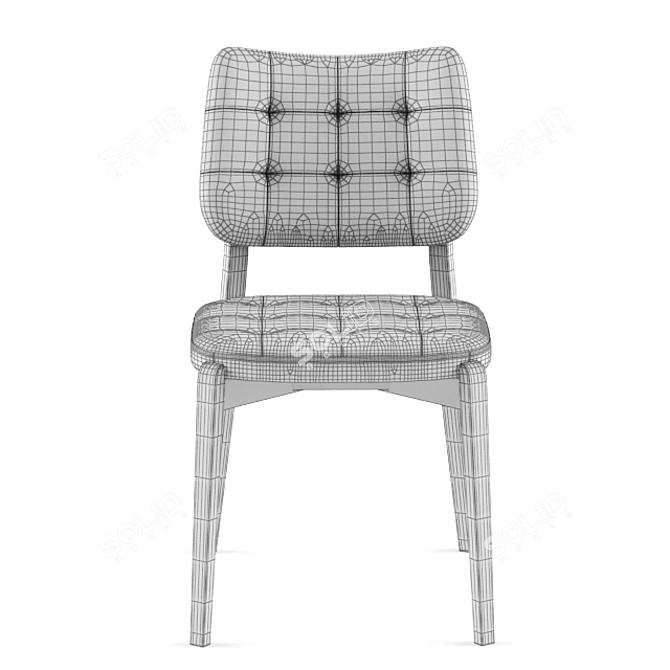 Luxurious Octavio Chair: 490x860x520 3D model image 3