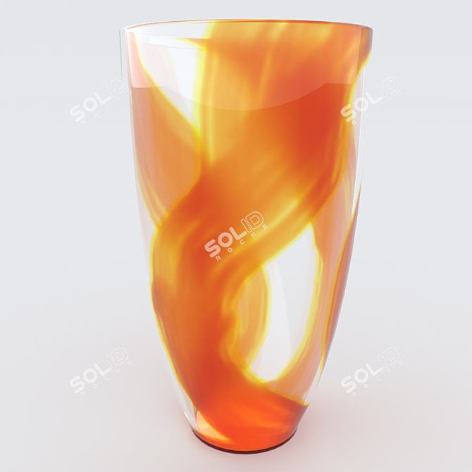 Modern Limone Vase by Now's Home 3D model image 3