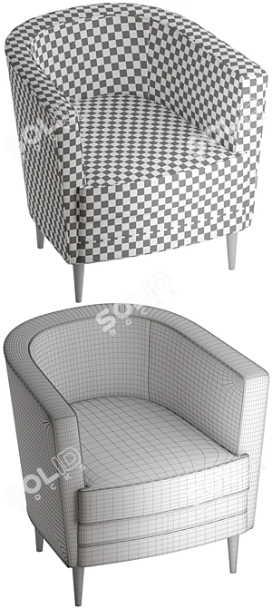 Dublin Sofa & Chair Set 3D model image 3