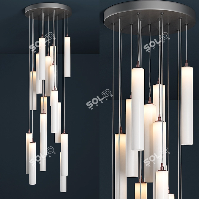 Modern Ceiling Light Fixture 3D model image 1