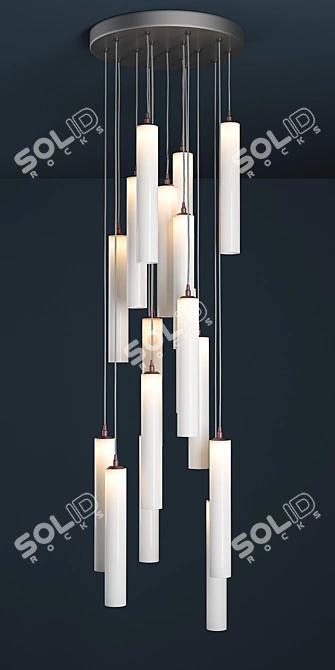 Modern Ceiling Light Fixture 3D model image 2