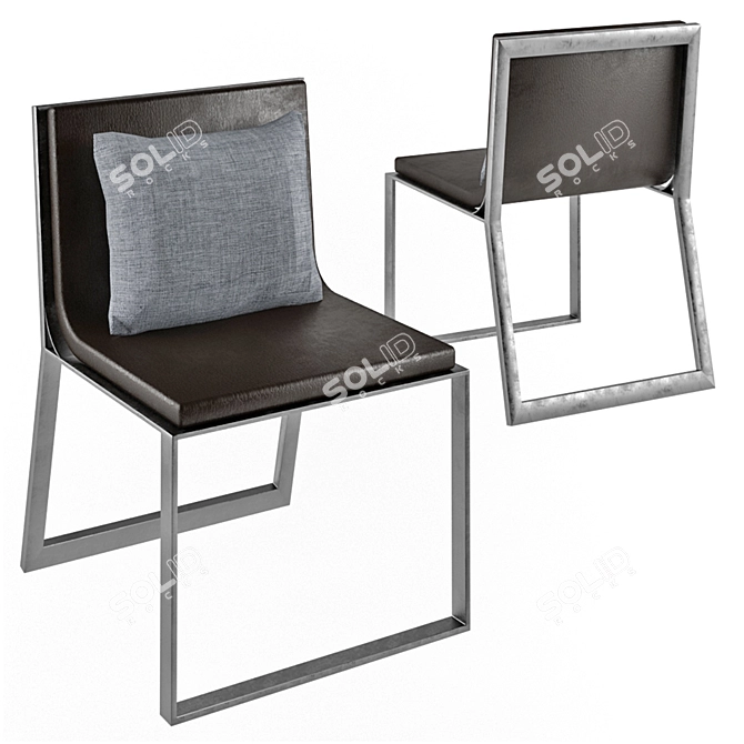 Blau Armchair: Modern Elegance for Your Space 3D model image 1