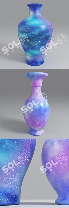 Hand-painted Ceramic Vase 3D model image 3