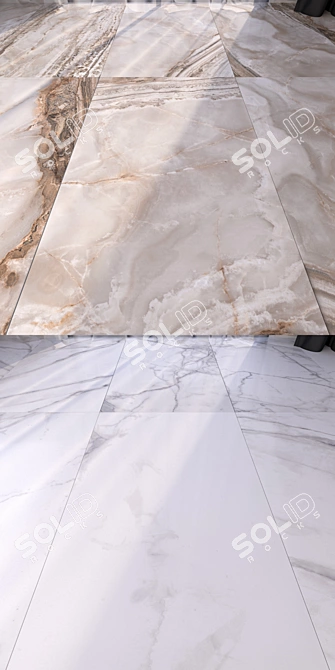 Luxury Marble Floor Set 3D model image 2