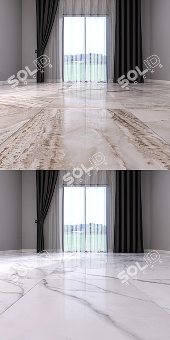 Luxury Marble Floor Set 3D model image 3