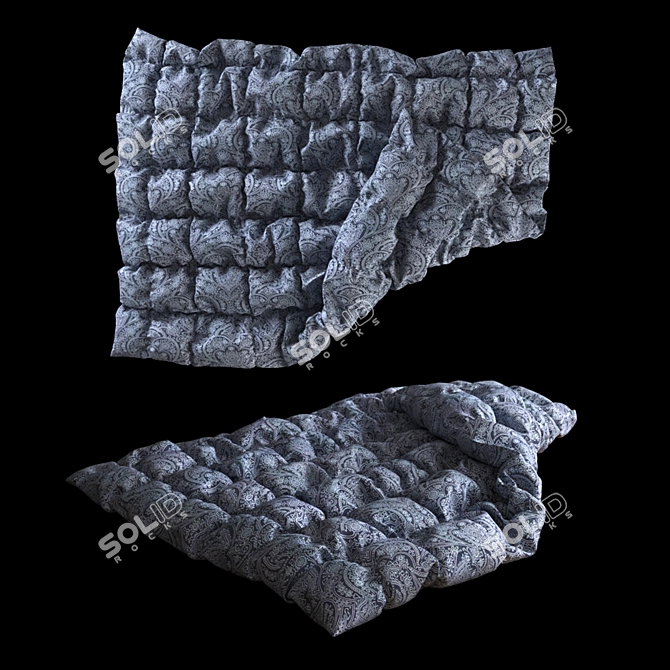 Luxury PolyBlend Bedding 3D model image 1