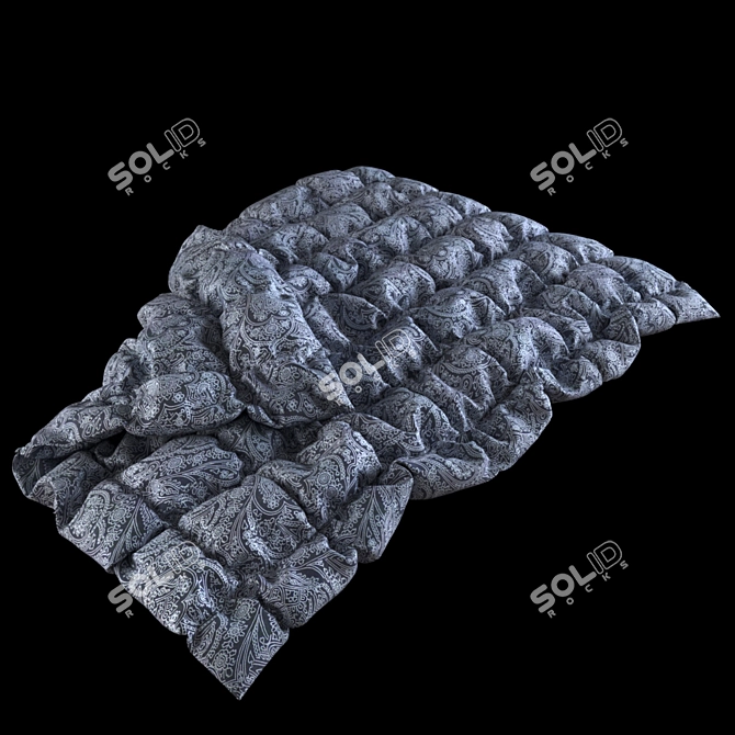 Luxury PolyBlend Bedding 3D model image 2