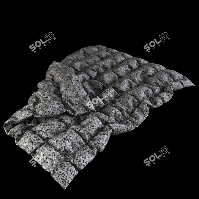 Luxury PolyBlend Bedding 3D model image 3