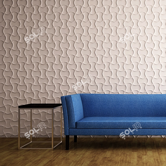 Versatile Wall Panel Puzzle 3D model image 2