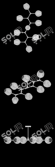 Freya Desi Ceiling Light Fixture 3D model image 3