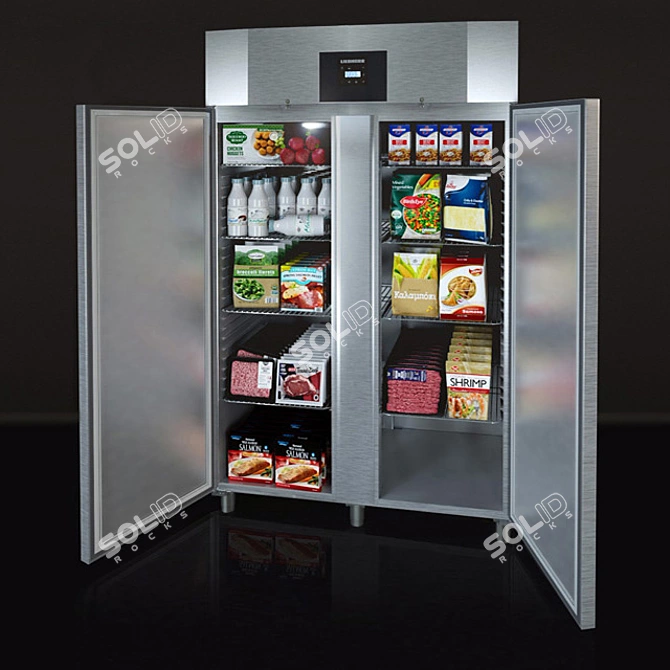 Liebherr GGPv 1470: Massive Capacity Freezer 3D model image 1
