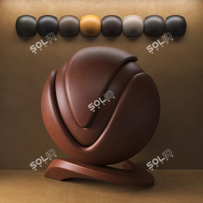 Waxy Pull Up Leather Collection 3D model image 2