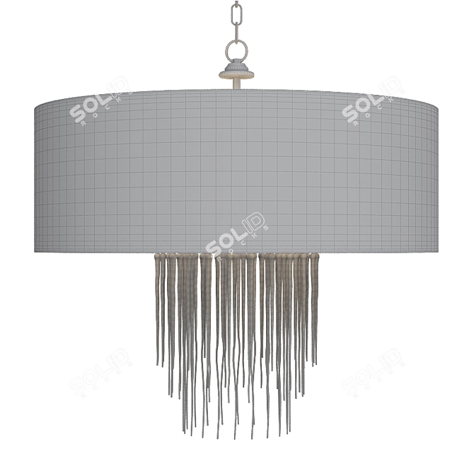 Elegant Zareen Chandelier: Illuminate in style 3D model image 2