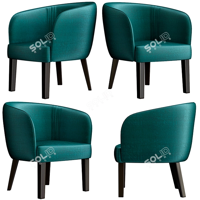Vintage Origins Doris Armchair 3D model image 1