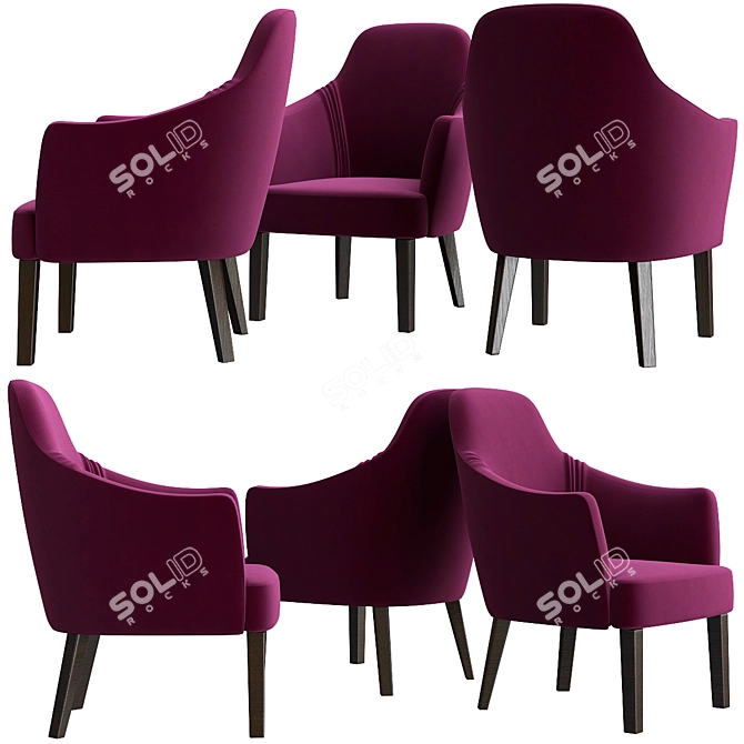 Elegant Origin 1971 Chair 3D model image 1