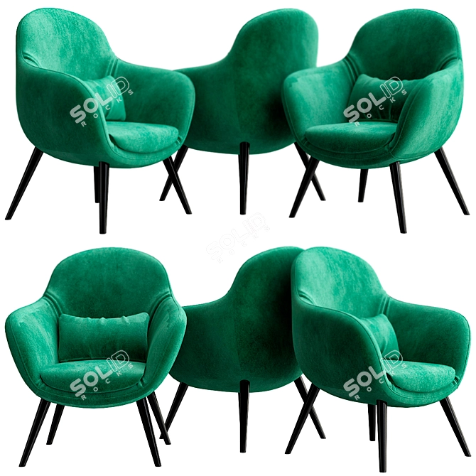 Elevate Your Comfort with Papadatos MARGI: The Ultimate Chair 3D model image 1