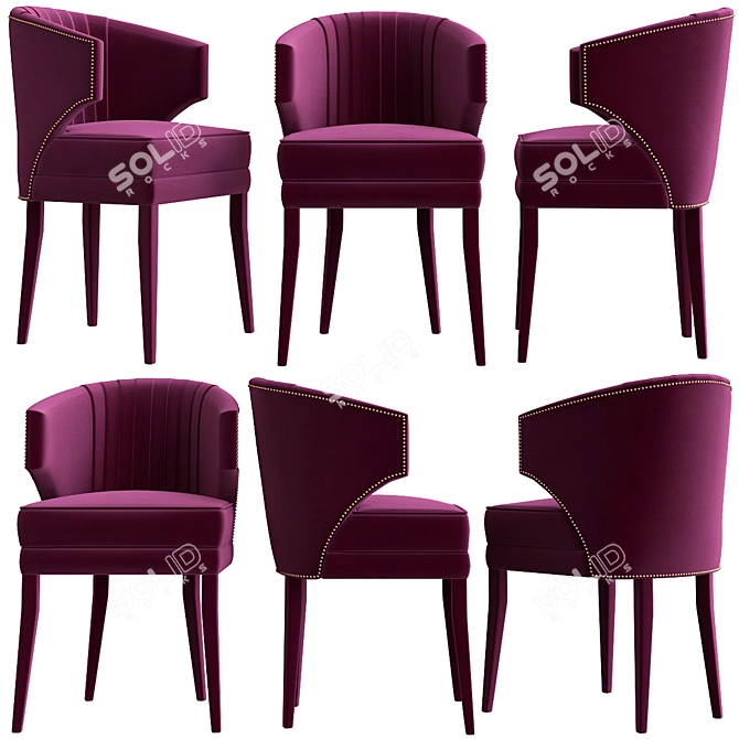 BRABBU Ibis Chair: Sleek and Stylish Seating 3D model image 1