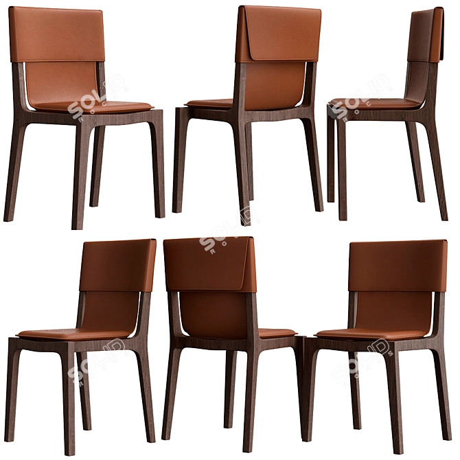 Elegant Isadora Chair: Roberto Lazzeroni Design 3D model image 1