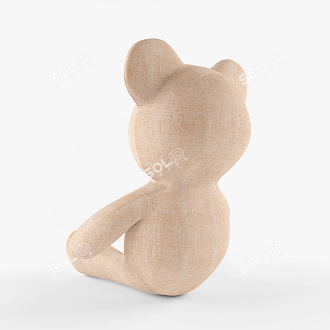 Big Teddy Bear 3D Model 3D model image 2