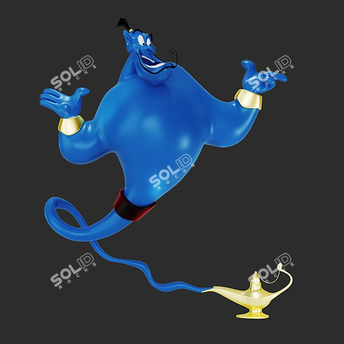 Disney Aladdin Genie Lamp Gin 3D model image 1